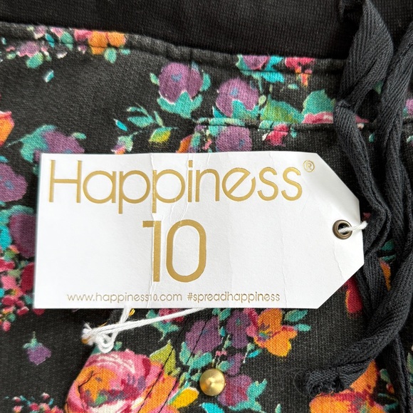 Happiness 10 Floral Studded Joggers NWT Made in Italy Kitson Size M - Picture 8 of 13